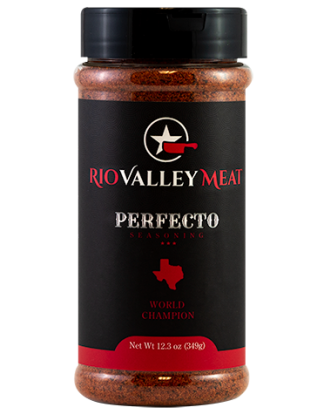 South Texas PERFECTO RUB 95 Championships from Rio Valley Meat 12oz Dry BBQ Rub Shaker Bottle
