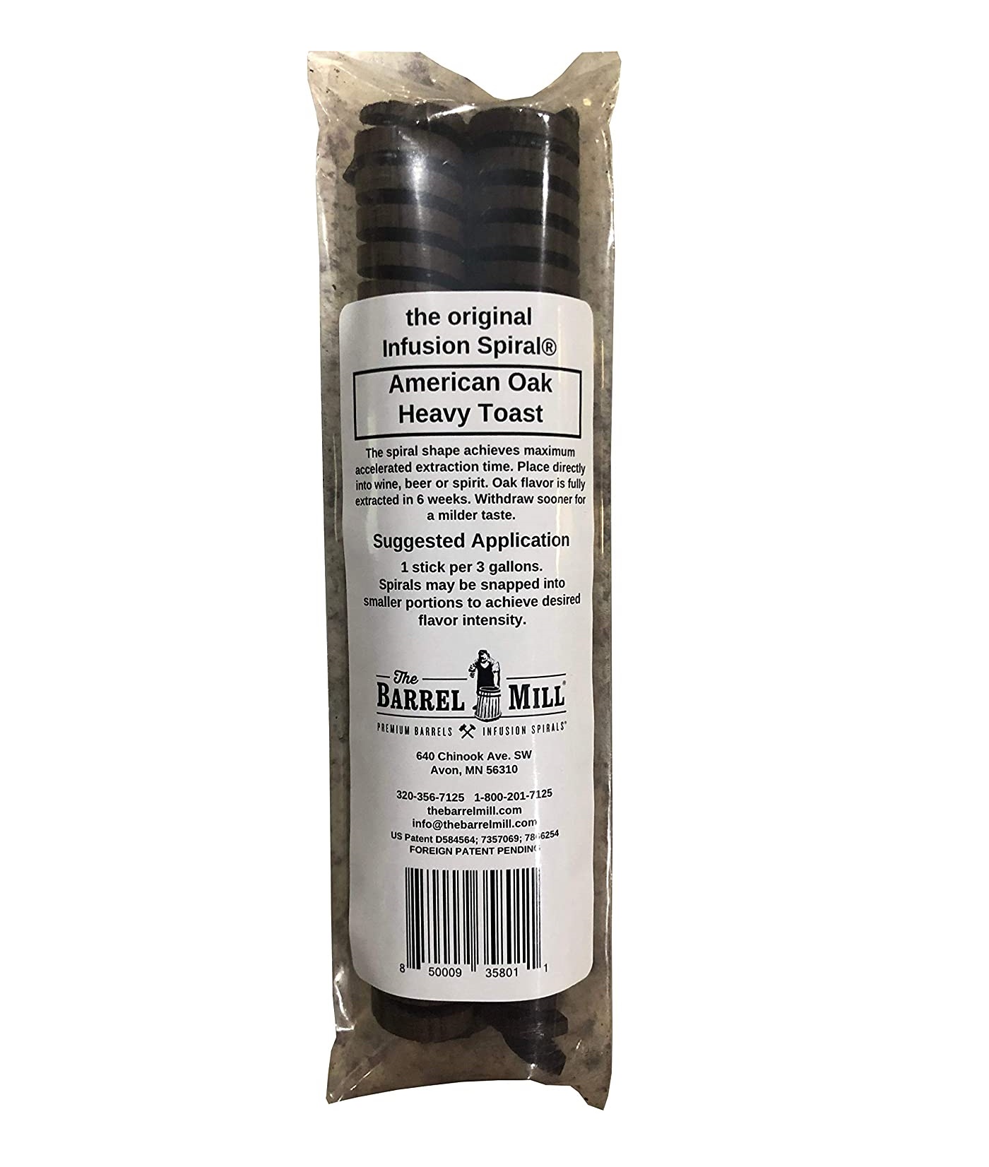 INFUSION SPIRALS American Oak Heavy Toast Stix for flavoring Wine Brandy or Alcohol Spirits - Image 2