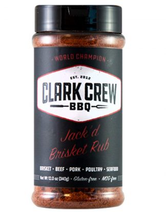 SUPER CHAMPIONS Clark Crew JACKED BRISKET BBQ Rub (Jack'd Brisket) 12oz Shaker Bottle