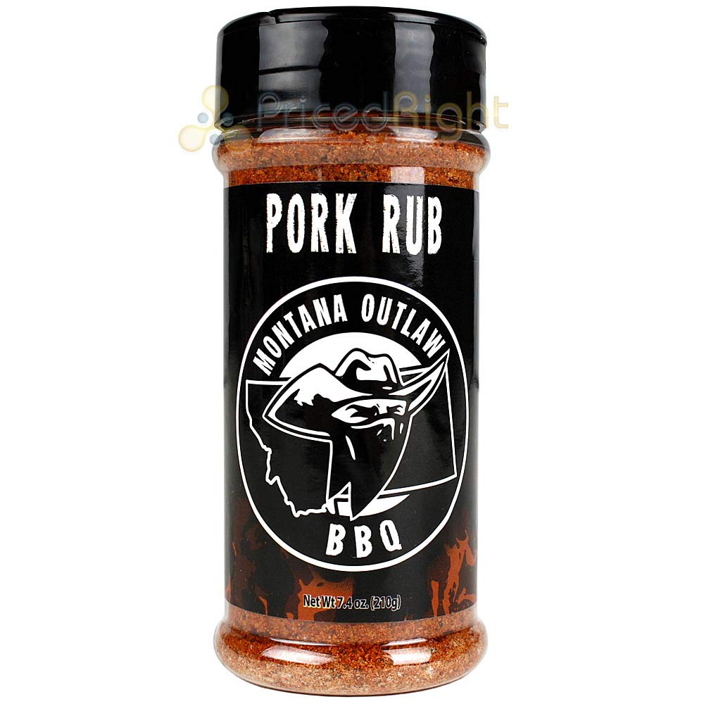 DISCONTINUED MONTANA OUTLAW PORK RUB 7.4oz Shaker Bottle