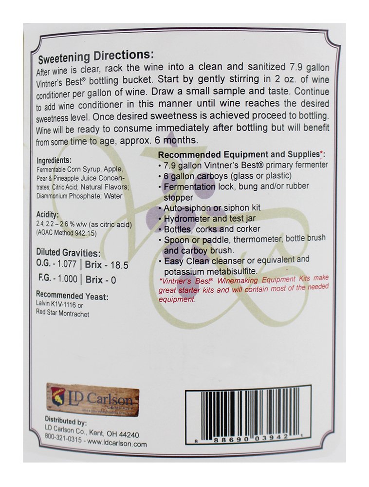 DANDELION FLORAL WINE BASE Vintners Best 128oz Fruit Wine Base - Makes 5 Gallons - Image 2