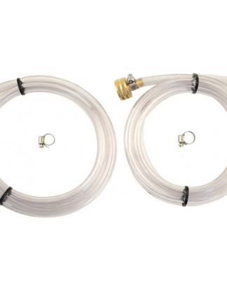 3/8 WORT CHILLER CONNECTION KIT - 20' X 3/8" for 3/8" Wort Chiller - Fits Brewzilla / Mash and Boil / and most boil kettle immersion chillers