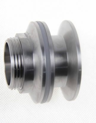 2" TRICLAMP Weldless Bulkhead Kit Stainless Steel Tri-Clover Threaded Clamp Nut and Silicone Gaskets (Tri-Clamp)