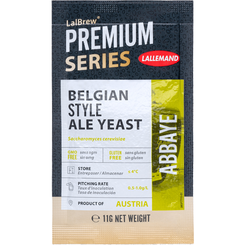 ABBAYE™ BELGIAN-STYLE ALE YEAST 11g Packet Lallemand LalBrew Premium Series Dry Brewers Yeast