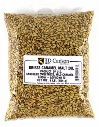 CARAMEL MALT 20L 1lb Uncrushed By Briess