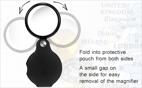 FIRESTARTER 10X Mini Magnifying Glass Folding Pocket Magnifier Bigeye Glass Loupe - Image 8