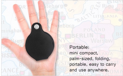 FIRESTARTER 10X Mini Magnifying Glass Folding Pocket Magnifier Bigeye Glass Loupe - Image 3