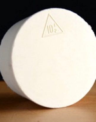 #10.5 SOLID RUBBER STOPPER 53mm TOP 45mm BOTTOM White Gum from Vintage Shop