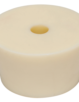 #11 DRILLED RUBBER STOPPER 55mm TOP 49mm BOTTOM White Gum from Vintage Shop