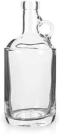 Quality Heavy Weight CLEAR MOONSHINE JUG 375ml Clear Flint With Tasting Cork - Image 5