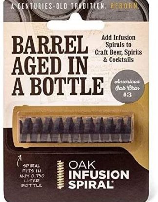 BOTTLE INFUSION SPIRALS American Oak Heavy Toast Stix for flavoring Wine Brandy or Alcohol Spirits Right in the Bottle!