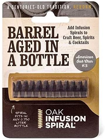 BOTTLE INFUSION SPIRALS American Oak Heavy Toast Stix for flavoring Wine Brandy or Alcohol Spirits Right in the Bottle!