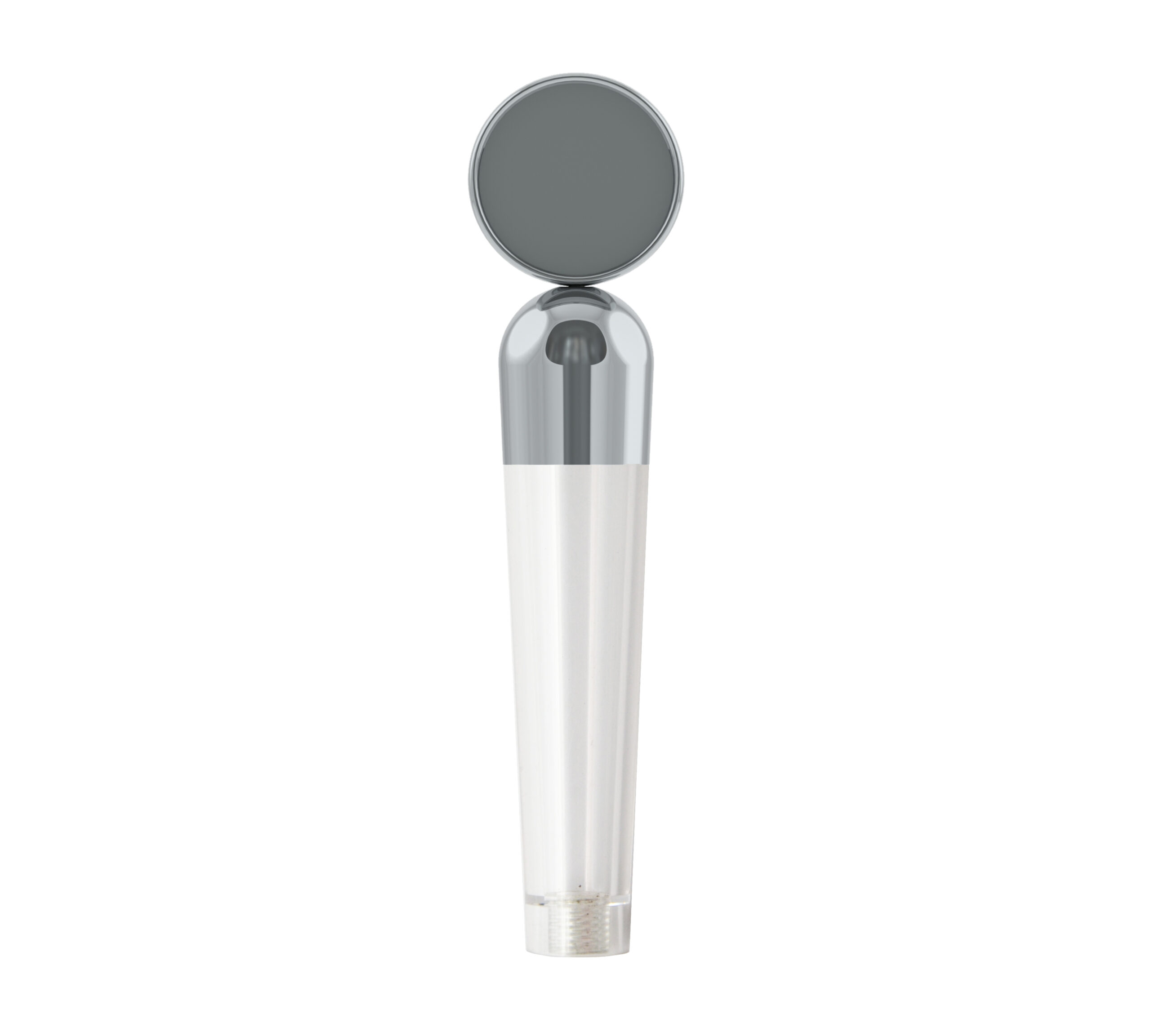 DUAL FACE BADGED SEE THRU BEER PULL FAUCET TAP HANDLE Hollow to fill with Ingredients the "BE ANYTHING BEER PULL" With Badge