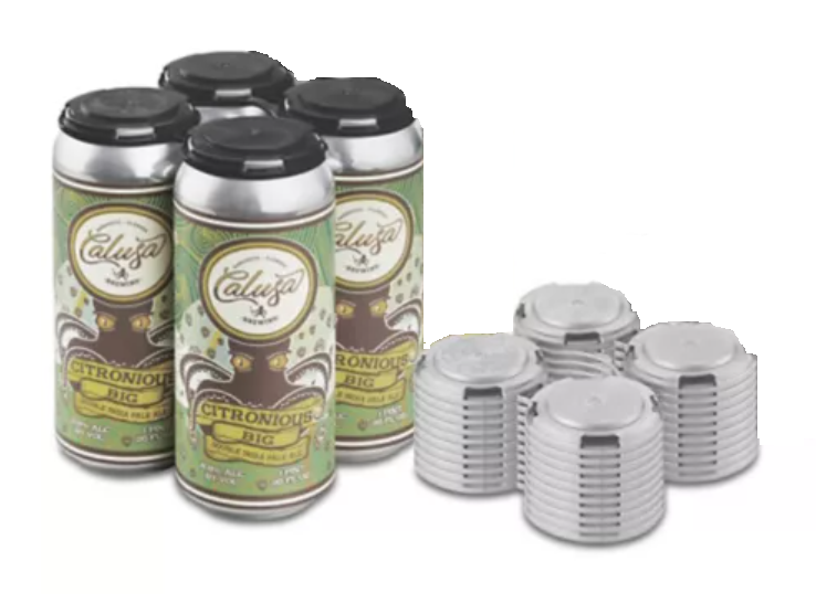 PakTech RIGID CAN CARRIERS QuadPackFOR 4-PACK for Beer or Soda (Off White) - Image 2