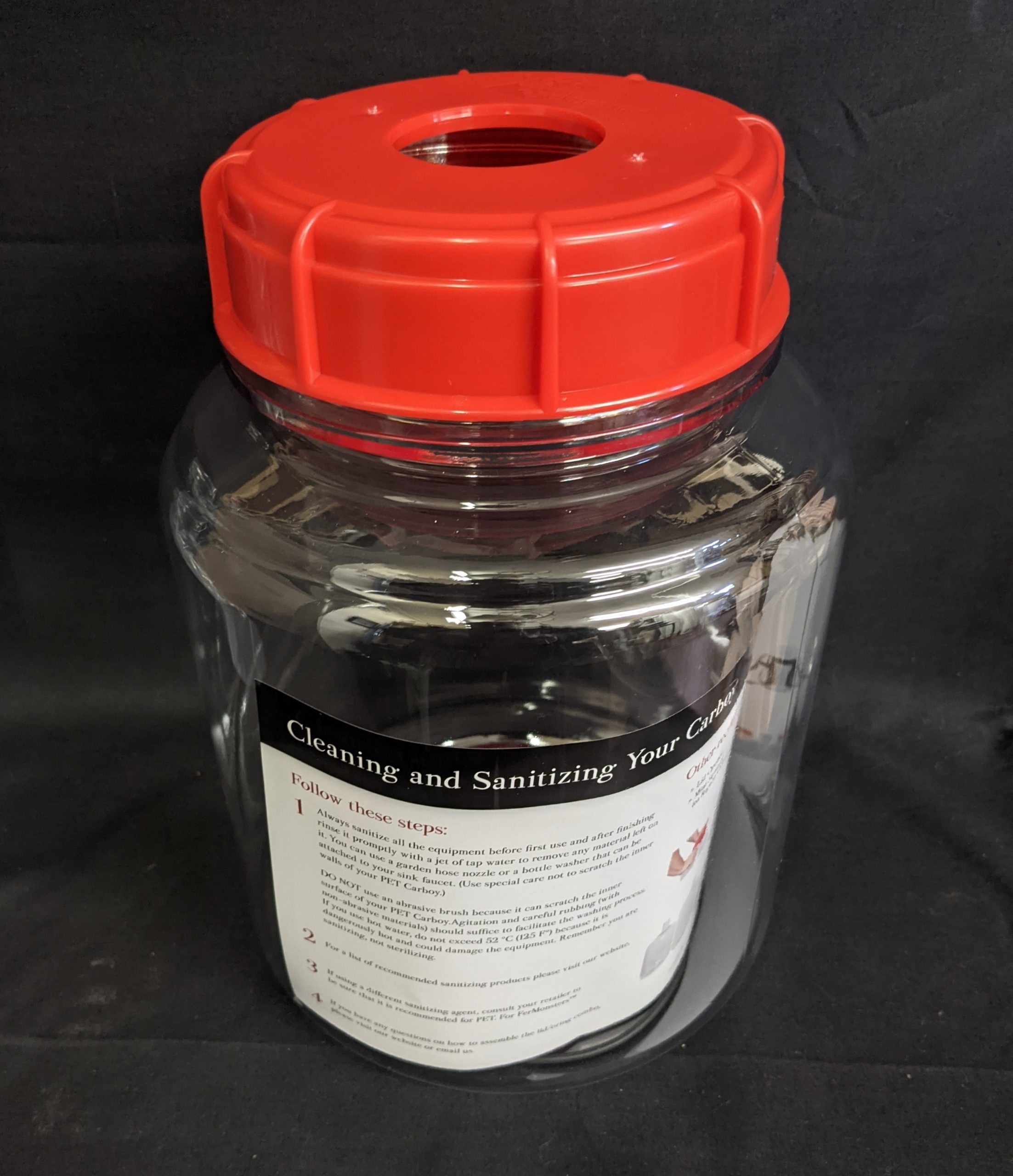 1 Gallon FERMONSTER Wide Mouth 1 Gallon PET Carboy Fermenter from Vintage Shop