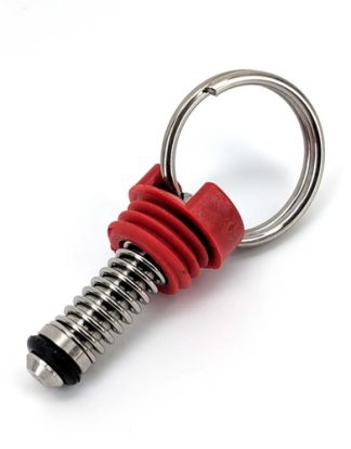Red 35 psi PRV PRESSURE RELIEF VALVE for Corny Keg Lids with Release at 35 psi