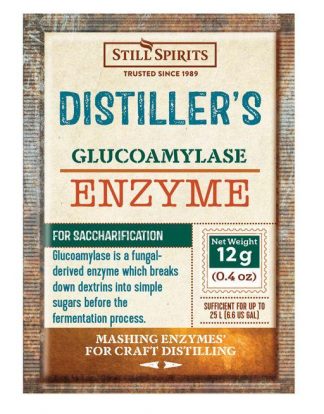 Still Spirits Distillers DRY Glucoamylase Enzyme 12g for 25L Gluco Amylase
