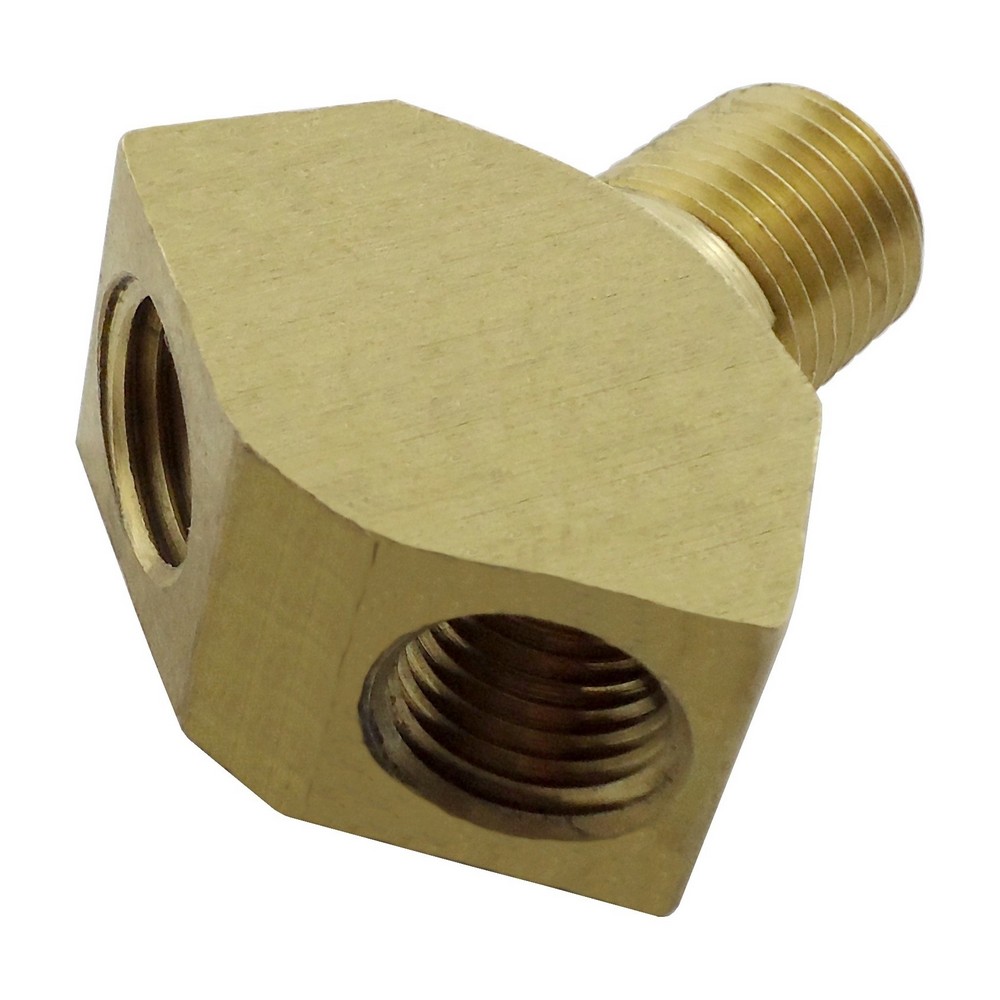 WYE "Y" 2-WAY GAS SPLITTER for CO2/N2/Air Gas Regulator 1/4″ MPT x 1/4″ FPT x 1/4″ FPT