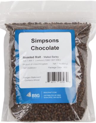 SIMPSONS Finest CHOCOLATE MALT 1 lb Unique Specialty Malt - Uncrushed