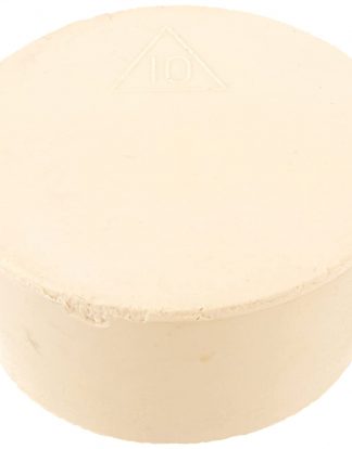 #10 SOLID RUBBER STOPPER 50mm TOP 42mm BOTTOM White Gum from Vintage Shop