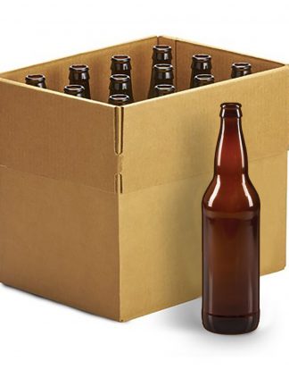 Double Duce BOMBERS 22oz Case of 12 Amber Long Neck Beer Bottles