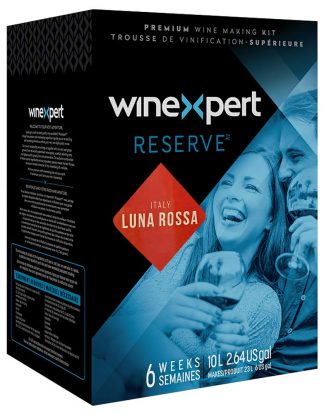 LUNA ROSSA Italian 'Big Red' Wine Kit Winexpert Reserve Limited Series 10L - Makes 6 Gallons of Red Wine