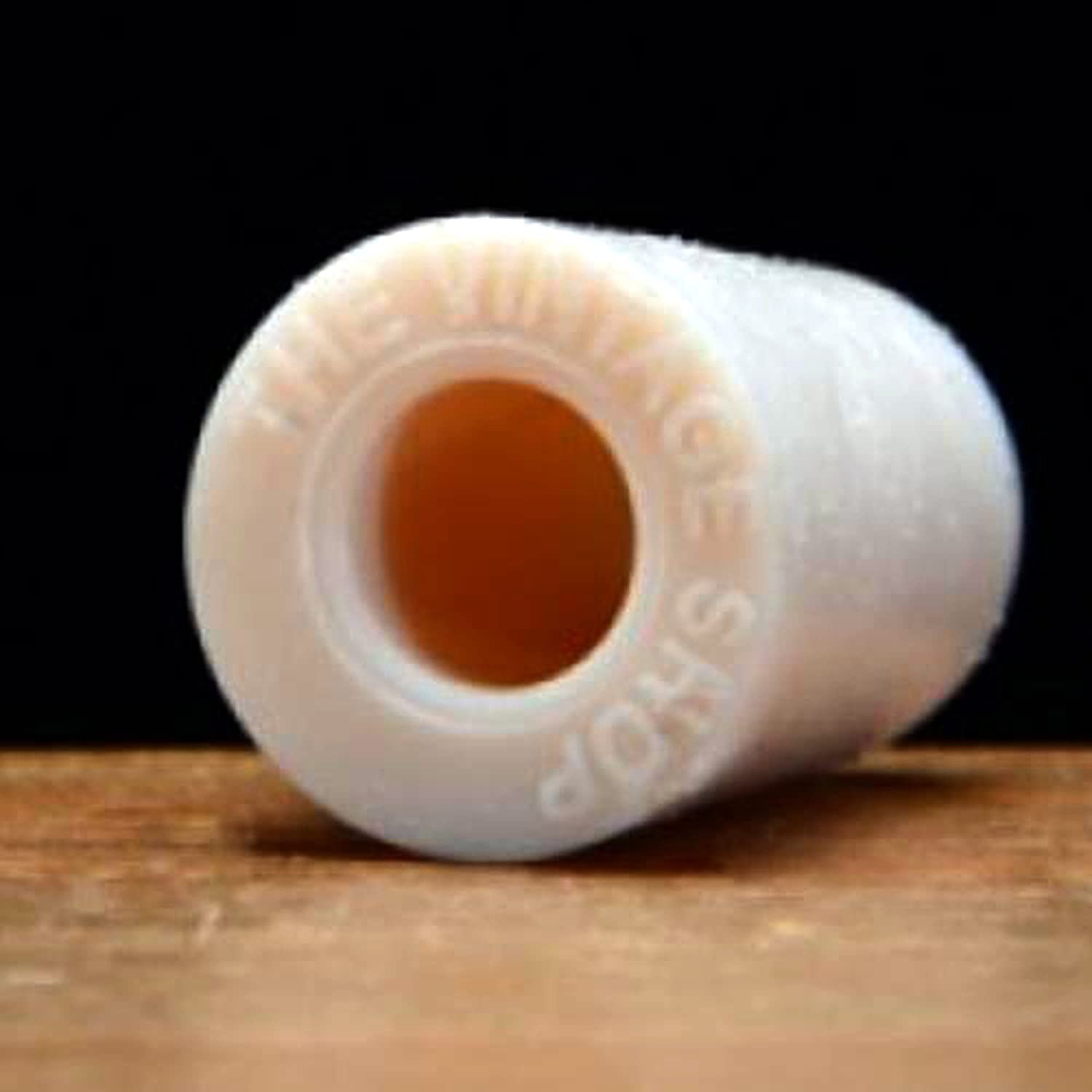 BEER BOTTLE SIZED #2 DRILLED BUNG 20mm TOP 16mm BOTTOM White Rubber Gum Stopper from Vintage Shop