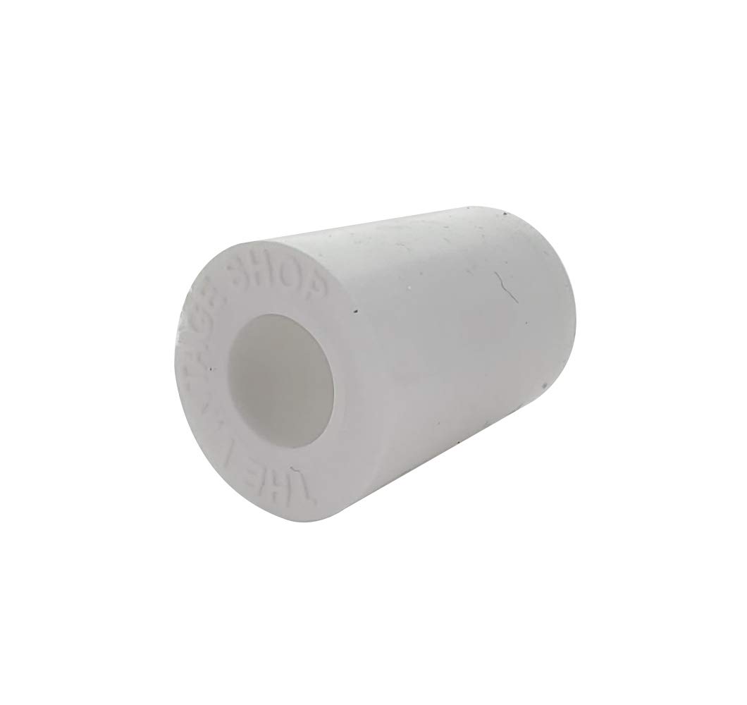 BEER BOTTLE SIZED #2 DRILLED BUNG 20mm TOP 16mm BOTTOM White Rubber Gum Stopper from Vintage Shop - Image 6