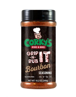 World Famous CORKY'S BOURBON DRY RUB Seasoning From the Legendary Corkys in Memphis - 10z Shaker Bottle