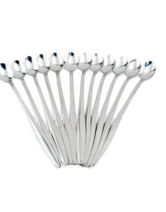 12PK Demitasse BISTRO EXPRESSO SPOONS 12 Piece Set 4" Metal Caffè Espresso coffee spoon