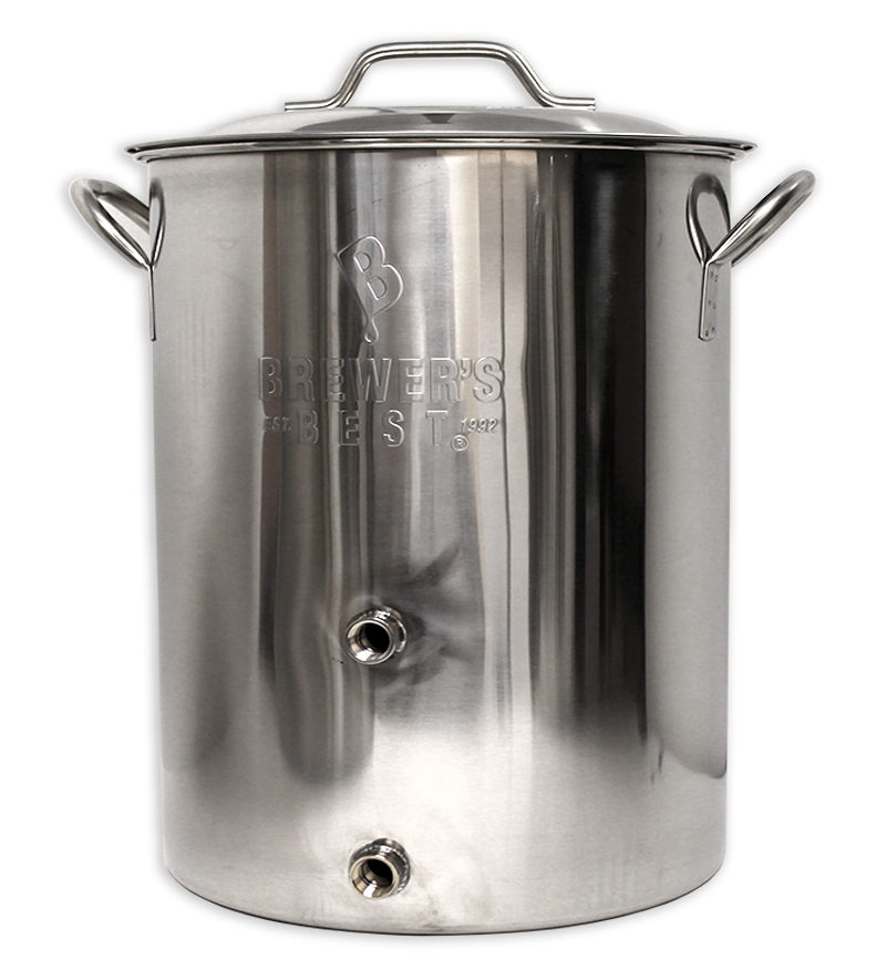 Brewer's Best 16 gal Stainless Steel Home Brewing Kettle - With Two Welded Ports