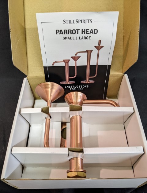 Still Spirits =SMALL= DISTILLING PARROT SOLID COPPER and Silver Solder - Image 6