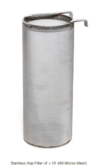 Small 10" TWO ARM 400 Micron Mesh SS HOP SPIDER STRAINER FILTER - Krome C6592 Works with any kettle - Image 2