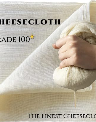 1 YARD CHEESECLOTH Grade 100 Unbleached Mediterranean Cotton Muslin Extra-Fine Weave