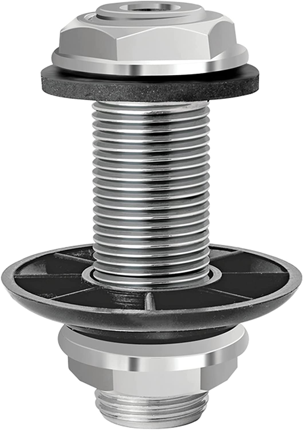 C914 WALL COUPLING Shank For Beer Coil Cooler on Jockey Box Ice Box or Kegerator 3/8" Bore 3" Long - Krome Dispense - Image 2