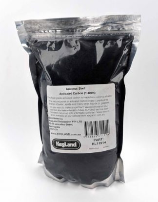 DRY ACTIVATED CARBON 1 LB Kegland® Factory Packed Coconut based Granules For Use With Carbon Purification Systems KL11914