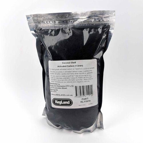DRY ACTIVATED CARBON 1 LB Kegland® Factory Packed Coconut based Granules For Use With Carbon Purification Systems KL11914