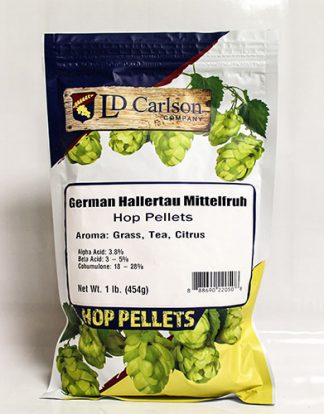 Hallertau Mittelfrüh 16oz AROMA Hop Pellets 1 Pound