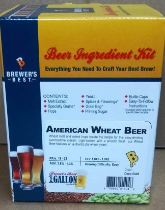 AMERICAN WHEAT BEER Beer Kit 1 Gallon Brewers Best Boxed Ingredient Kit