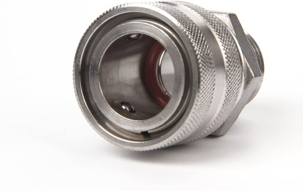 QUICK DISCONNECT 1/2" Female Quick Disconnect To 1/2" MPT Barb 304 Stainless NPT C753 - Image 2