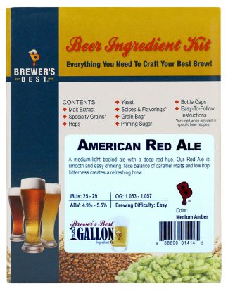 AMERICAN RED ALE Beer Kit 1 Gallon Brewers Best Boxed Ingredient Kit