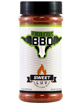 Fergolicious SWEET LUV Rub - 11 Ounce Shaker Jar As Seen on TV Food Network, Grill Masters, and BBQ Pitmasters - Sweet and a Just a Little Hot!