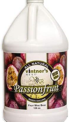 PASSIONFRUIT WINE BASE Vintners Best 128oz Fruit Wine Base - Makes 5 Gallons