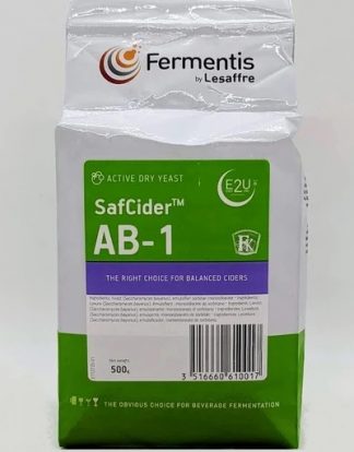 500g BRICK AB-1 CIDER YEAST Safcider for Delicate Flavor in Wet or Dry Ciders:  Apple Blackberry Blueberry Cherry Pear Pumpkin Strawberry