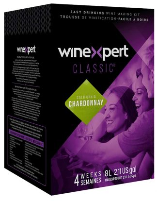 WINE KIT California CHARDONNAY Winexpert Classic Series 8L - Makes 6 Gallon White Wine