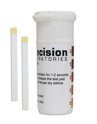Precision Laboratories NARROW BEER RANGE pH 4.6-6.2 TEST PAPER Vial OF 100 Strips