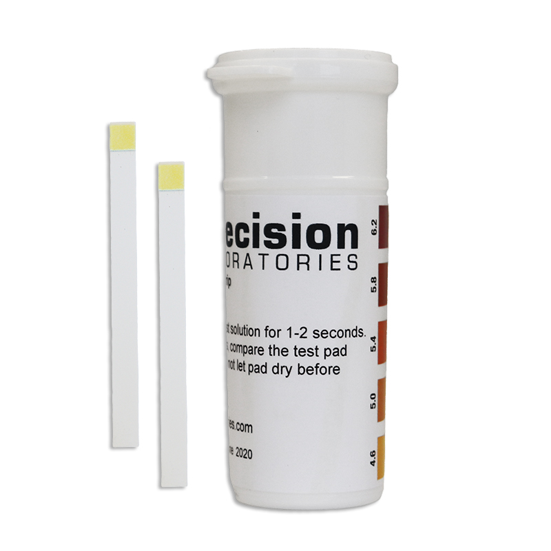 Precision Laboratories NARROW BEER RANGE pH 4.6-6.2 TEST PAPER Vial OF 100 Strips
