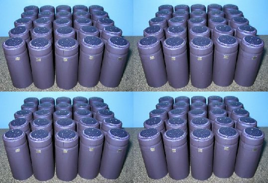 LARGE SHRINK CAPS 100 COBALT BLUE PVC Heat Shrink Capsules for Larger Mouth Wine Vinegar and Oil Bottles - Image 4