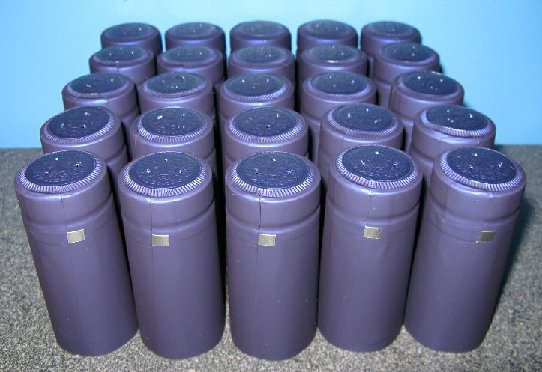 LARGE SHRINK CAPS 100 COBALT BLUE PVC Heat Shrink Capsules for Larger Mouth Wine Vinegar and Oil Bottles - Image 7