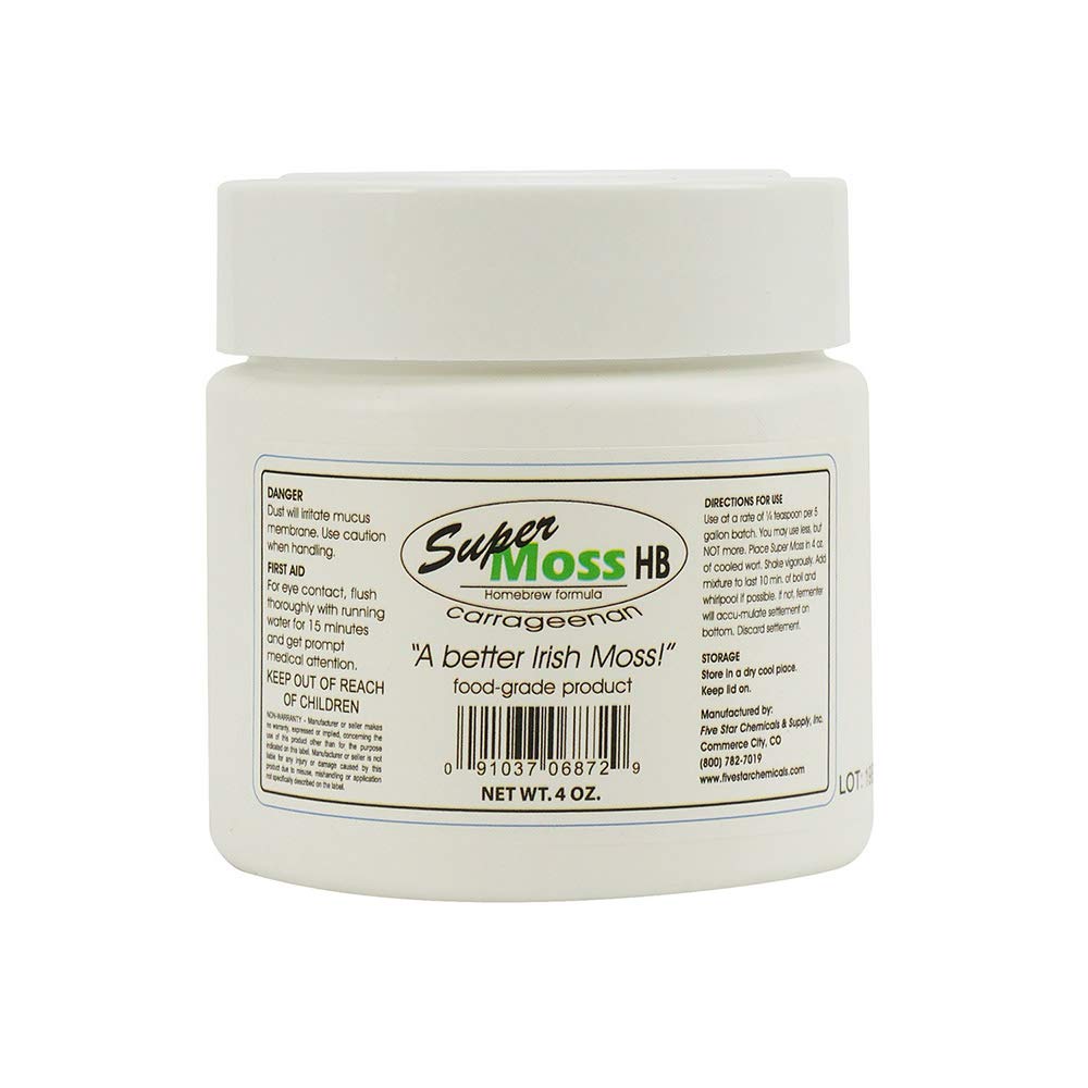 SUPERMOSS Five Star Super Moss HB 4oz Dispensable Kettle Coagulant For